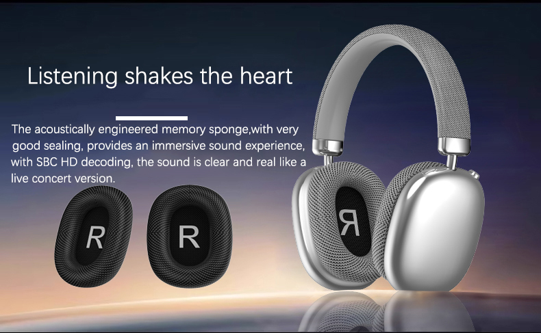 P959 Wireless Bluetooth Over-Ear Headphones