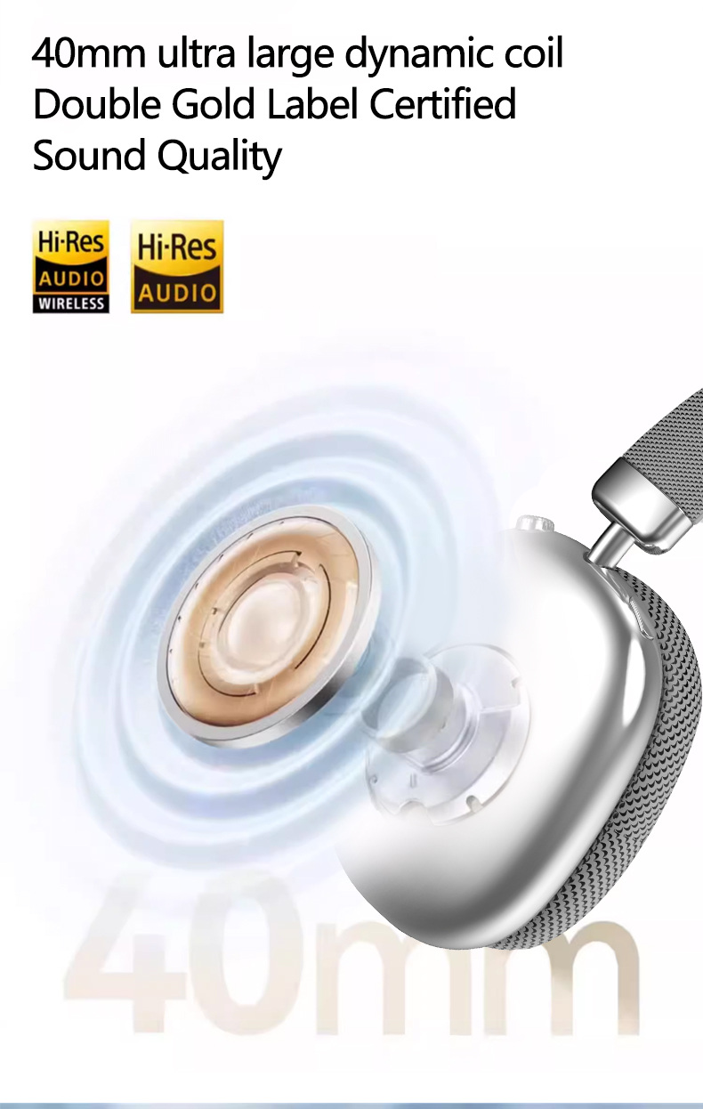 P959 Wireless Bluetooth Over-Ear Headphones