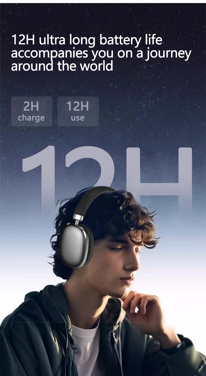 P959 Wireless Bluetooth Over-Ear Headphones