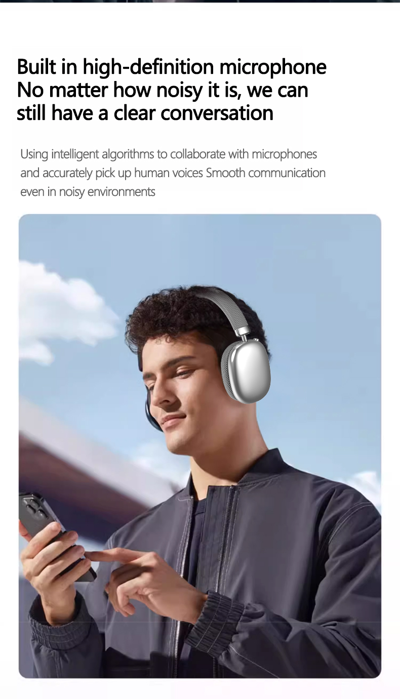 P959 Wireless Bluetooth Over-Ear Headphones