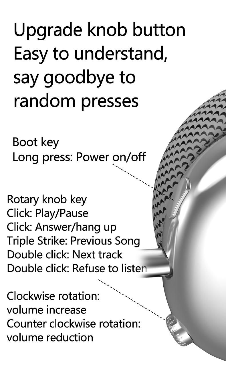 P959 Wireless Bluetooth Over-Ear Headphones