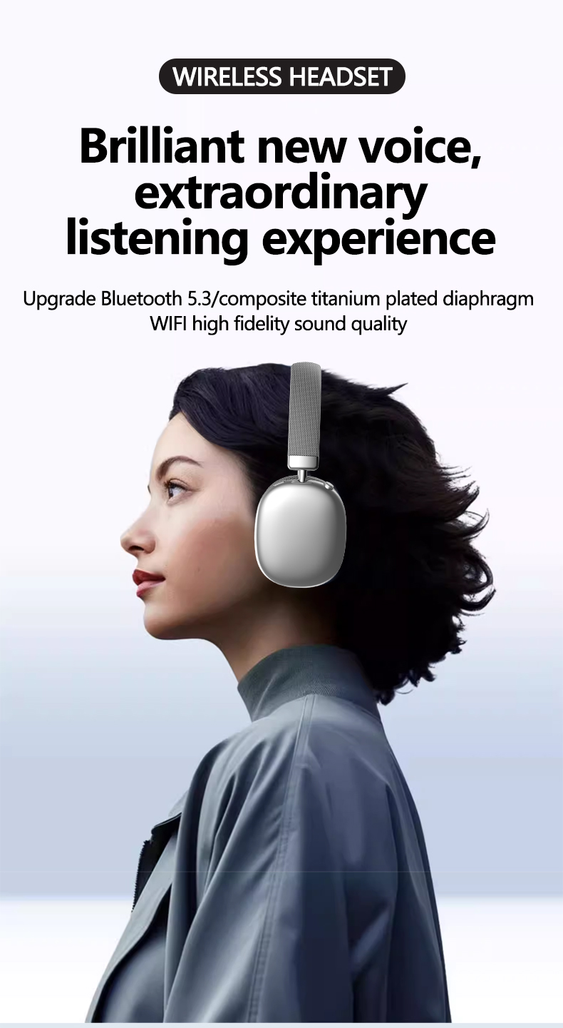 P959 Wireless Bluetooth Over-Ear Headphones