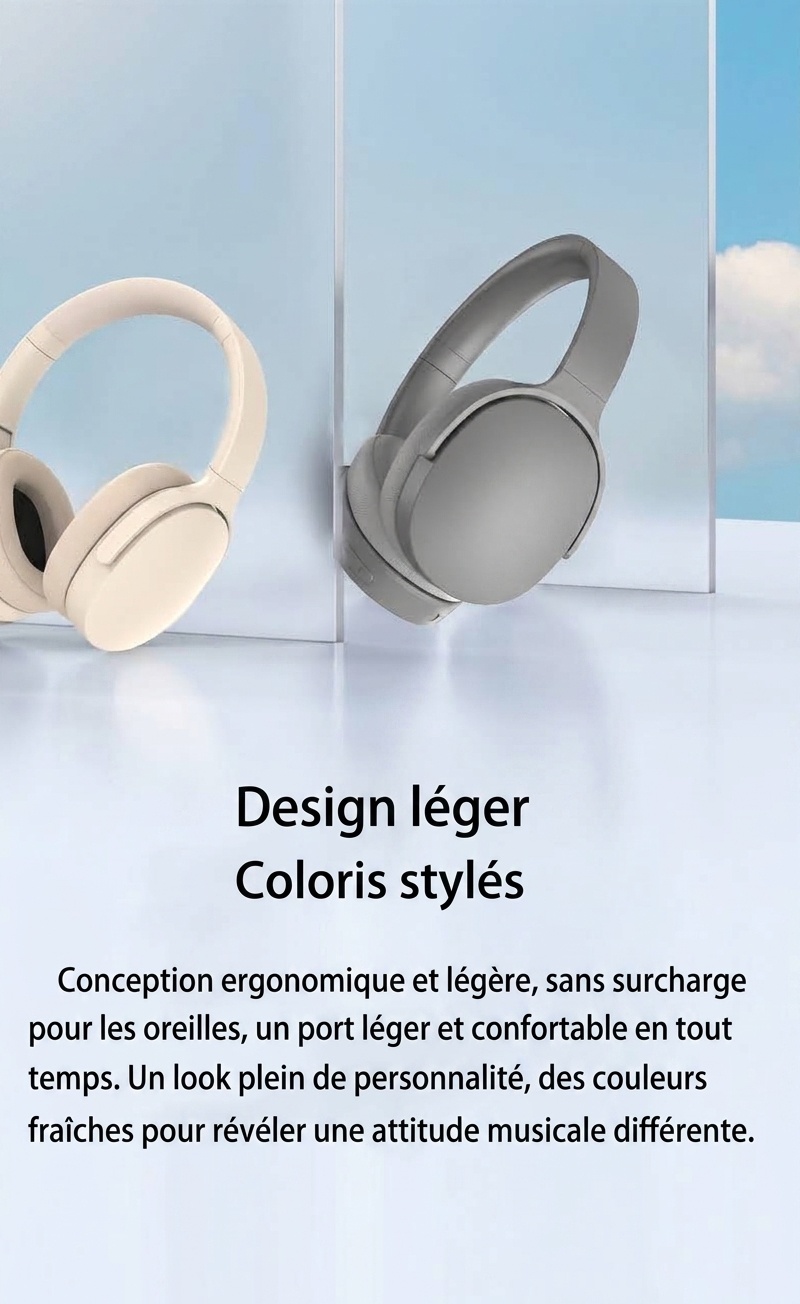 Wireless Over-Ear ANC Headphones with Bluetooth 5.3