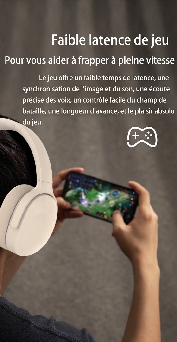 Wireless Over-Ear ANC Headphones with Bluetooth 5.3