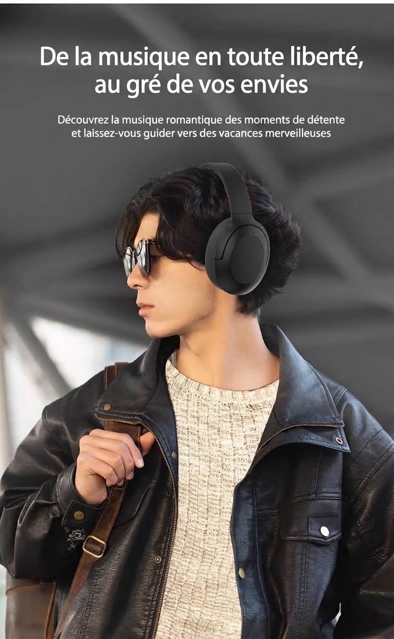 Wireless Over-Ear ANC Bluetooth 5.3 Headphones