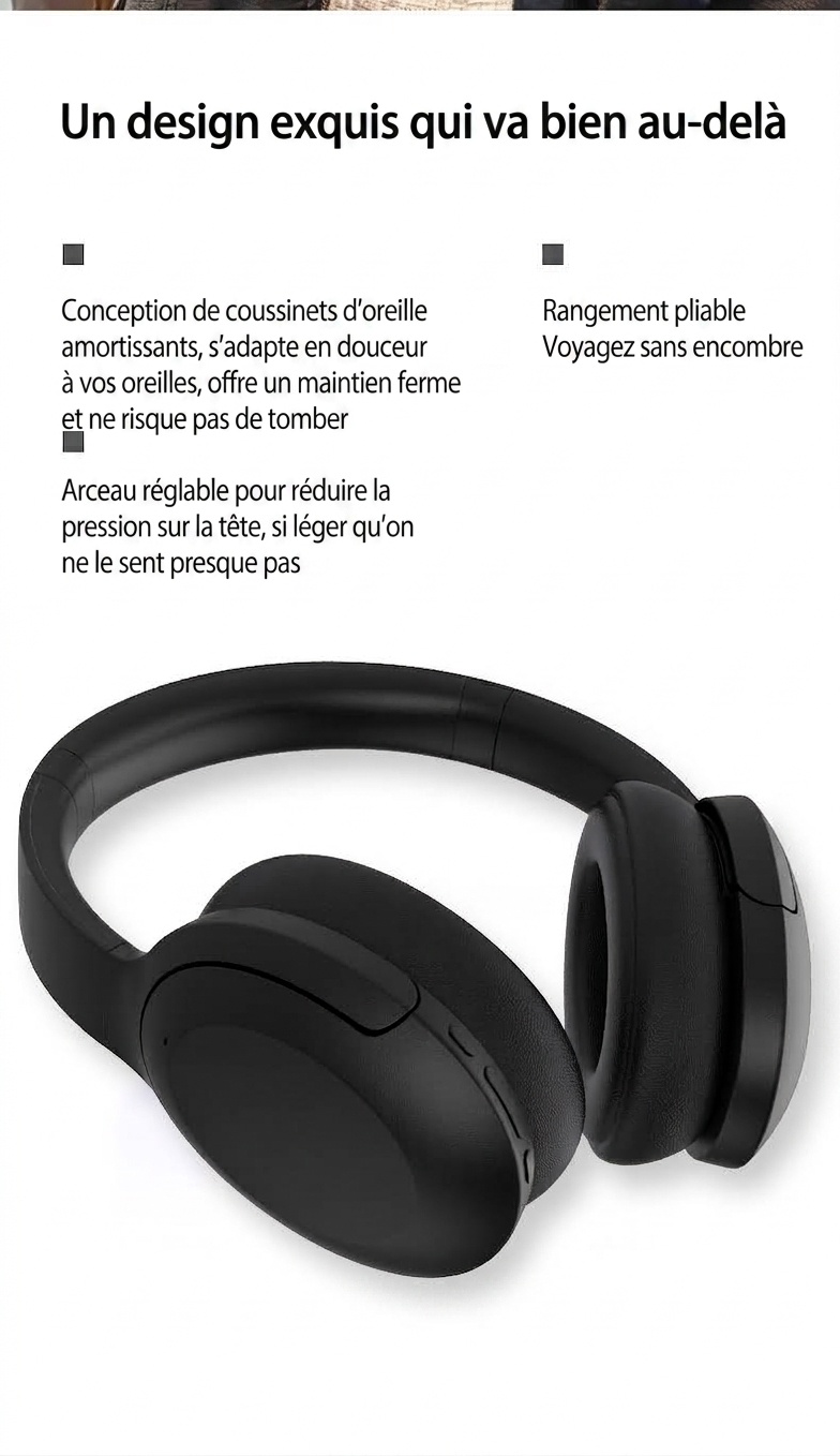 Wireless Over-Ear ANC Bluetooth 5.3 Headphones