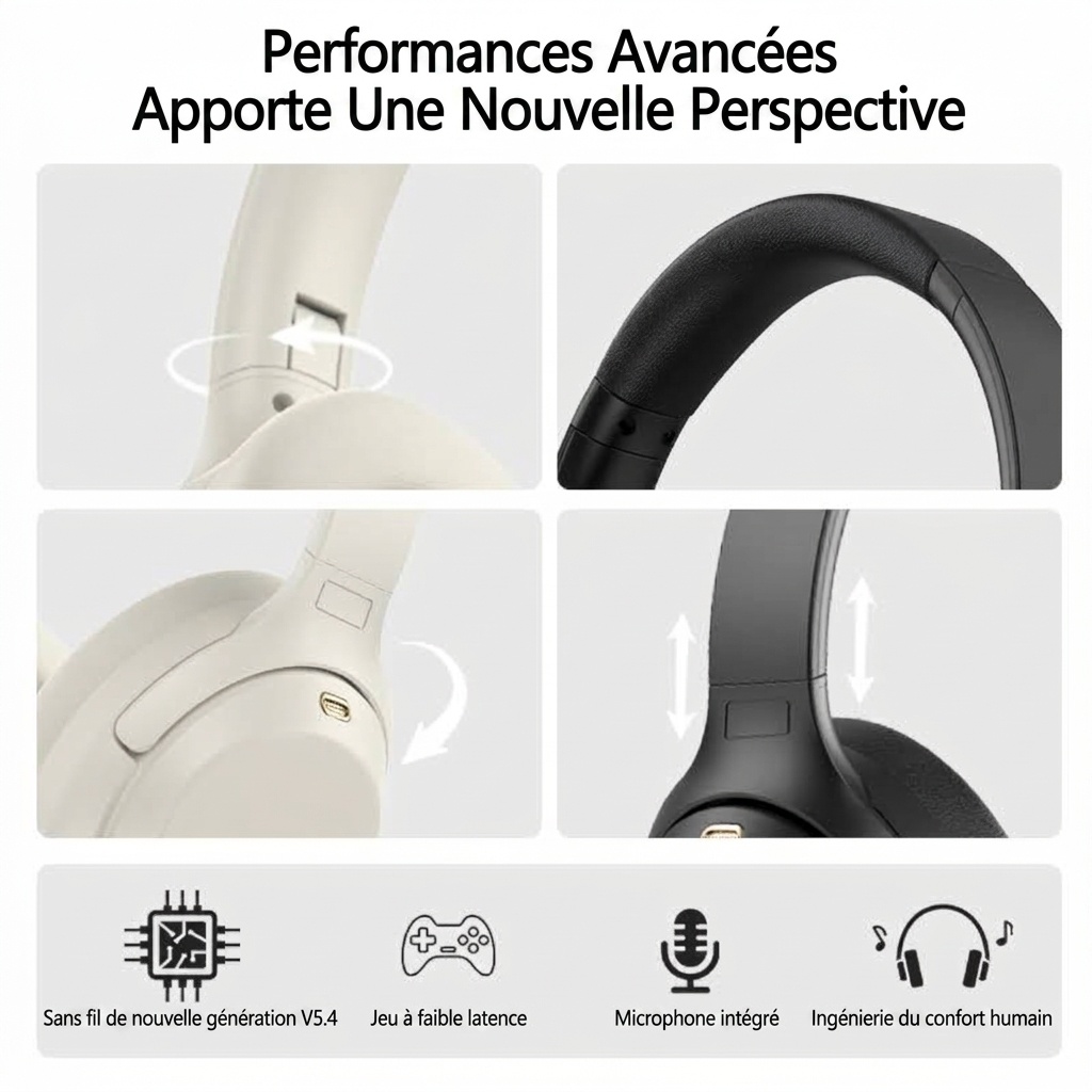 M4 Wireless Noise Reduction Over-Ear Bluetooth Headphones