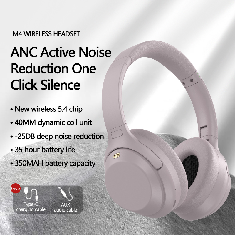 M4 Wireless Noise Reduction Over-Ear Bluetooth Headphones