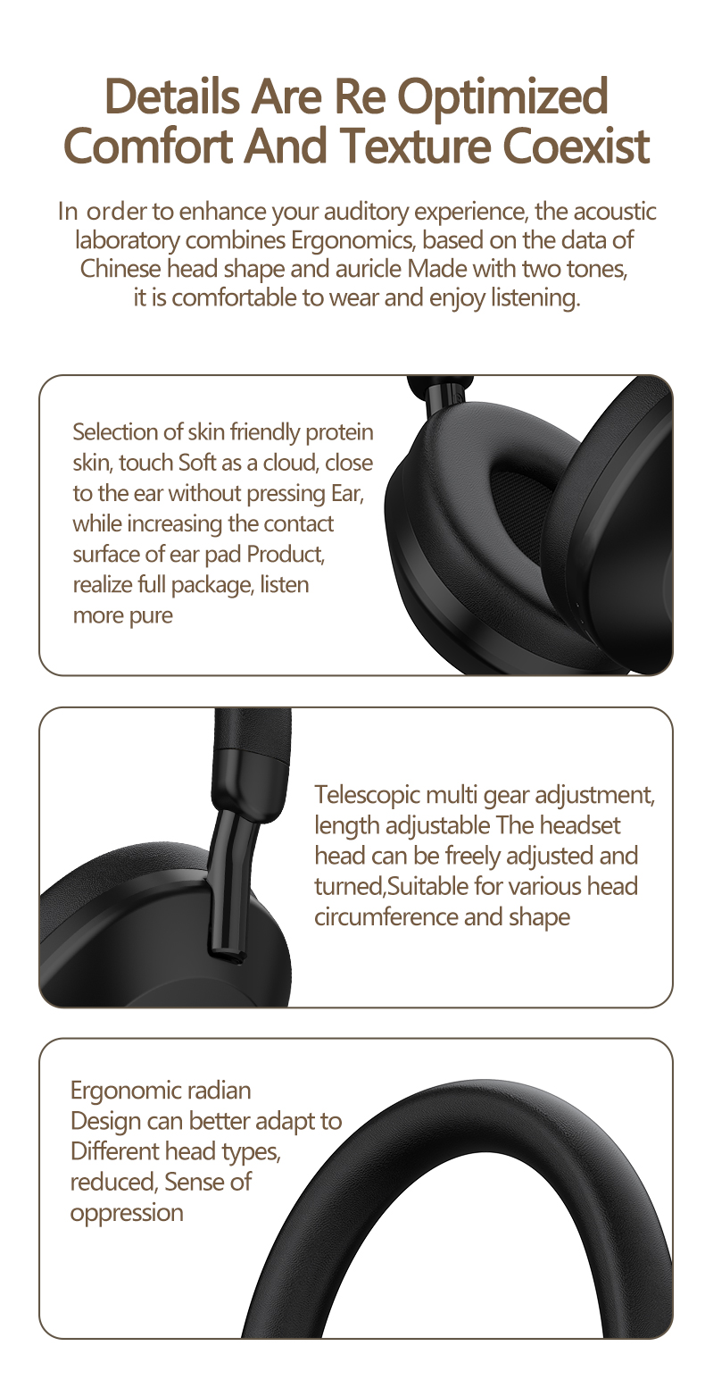 Wireless ANC Over-Ear Headphones with Bluetooth 5.4