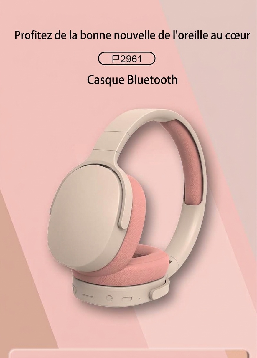 Wireless Bluetooth 5.3 Over-Ear Headphones