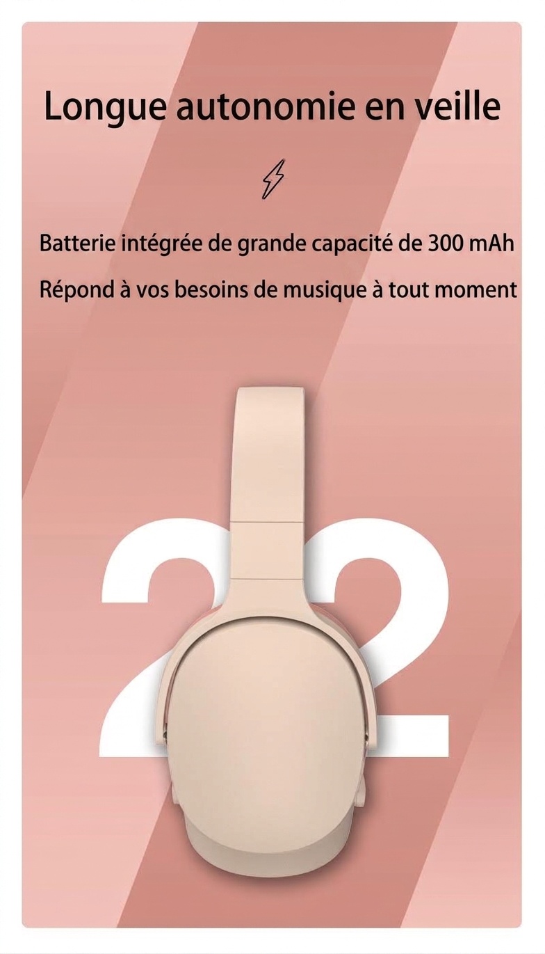 Wireless Bluetooth 5.3 Over-Ear Headphones