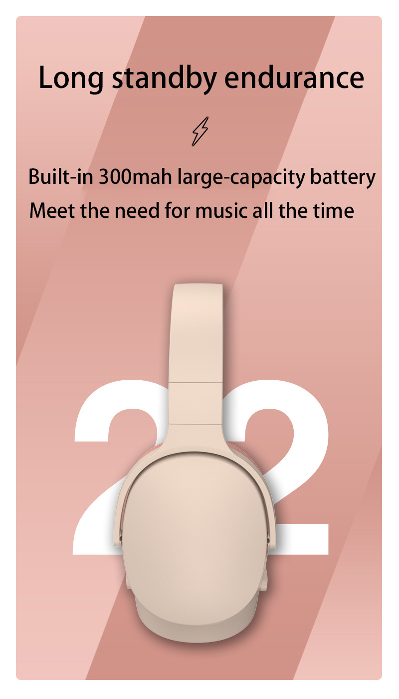Wireless Bluetooth 5.3 Over-Ear Headphones