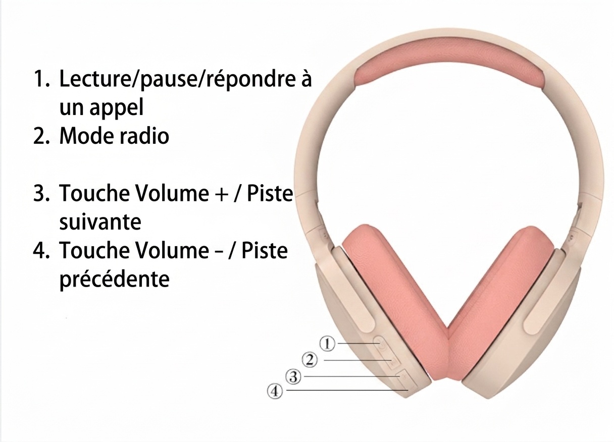 Wireless Bluetooth 5.3 Over-Ear Headphones