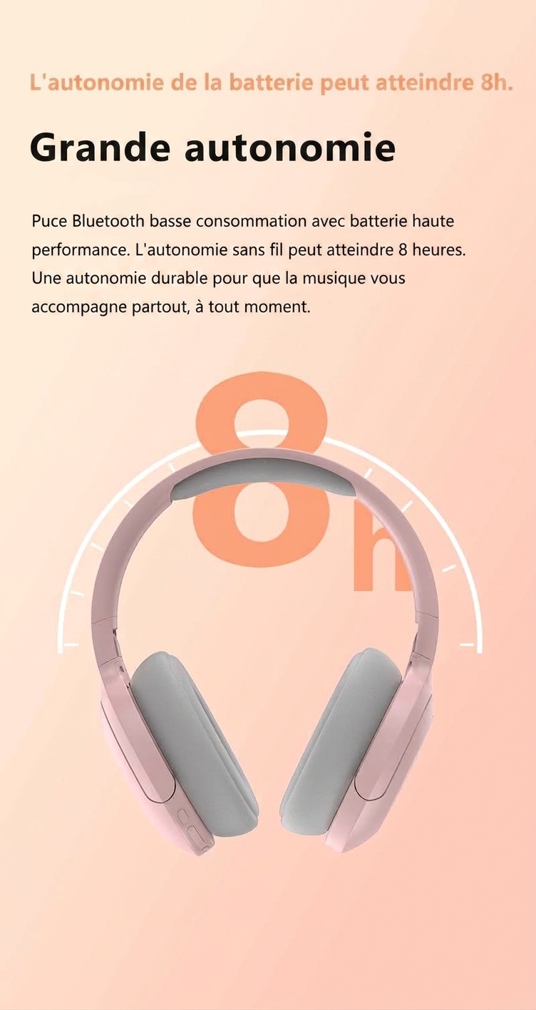 Wireless Over-Ear Foldable Bluetooth Headphones