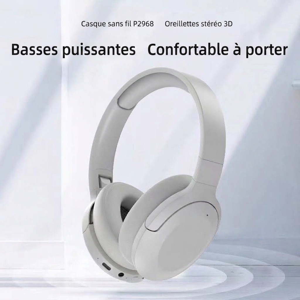 Wireless Over-Ear Foldable Bluetooth Headphones