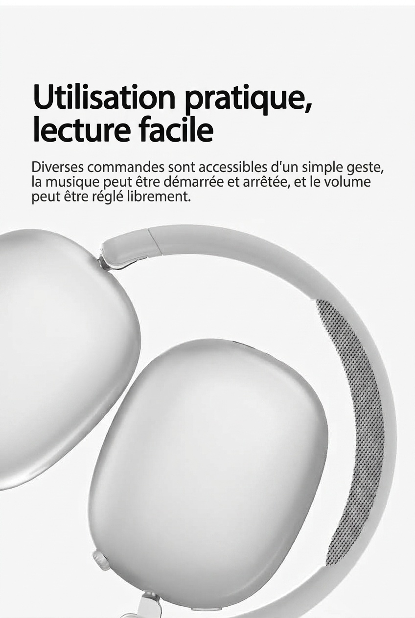 Wireless Over-Ear Bluetooth Headphones with Mesh Ear Cups