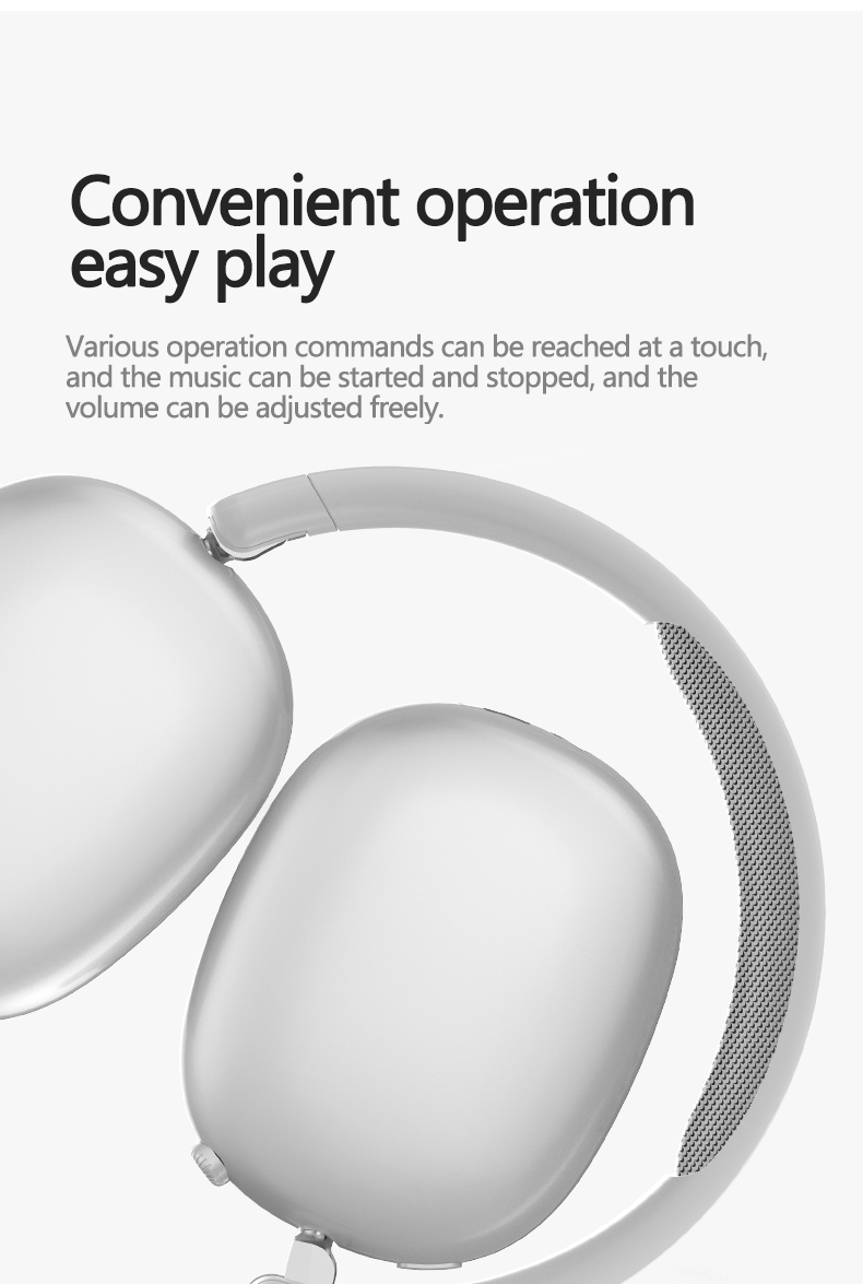 Wireless Over-Ear Bluetooth Headphones with Mesh Ear Cups