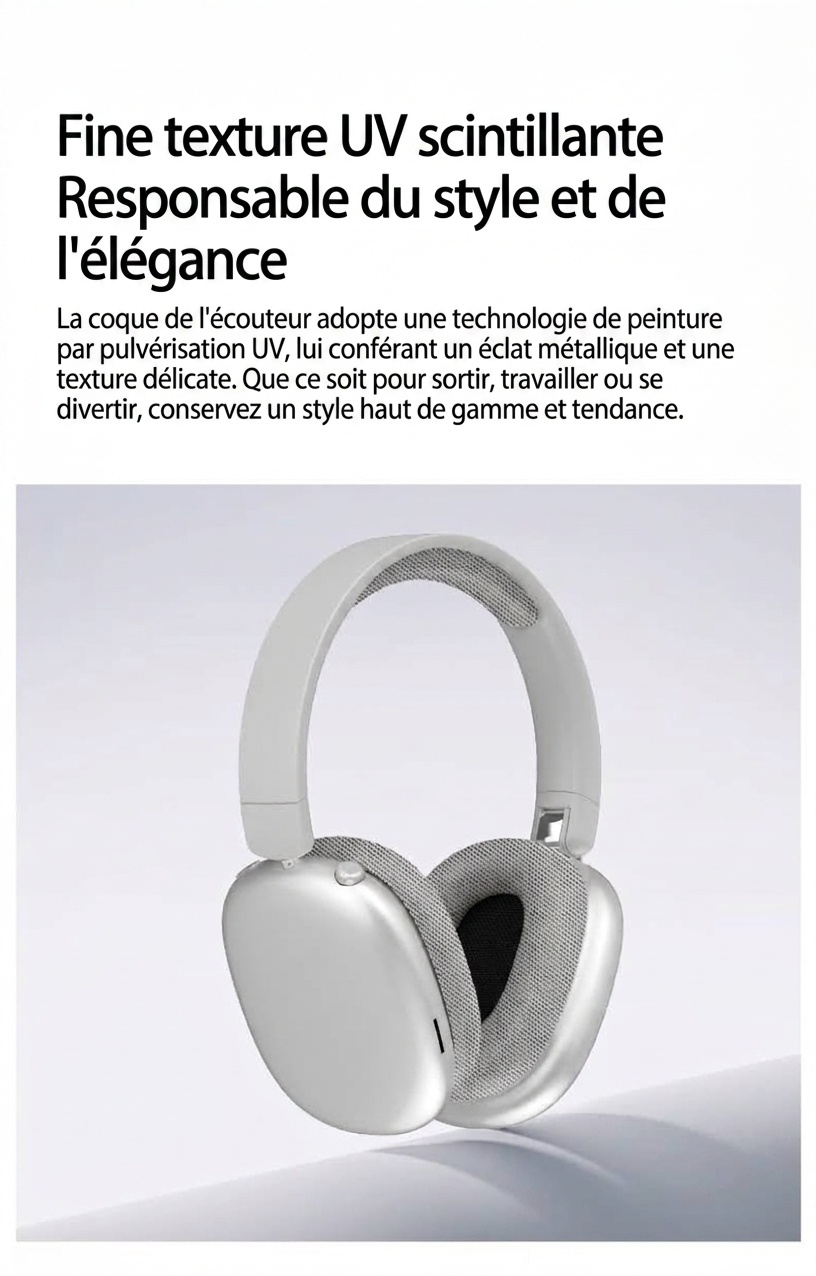 Wireless Over-Ear Bluetooth Headphones with Mesh Ear Cups