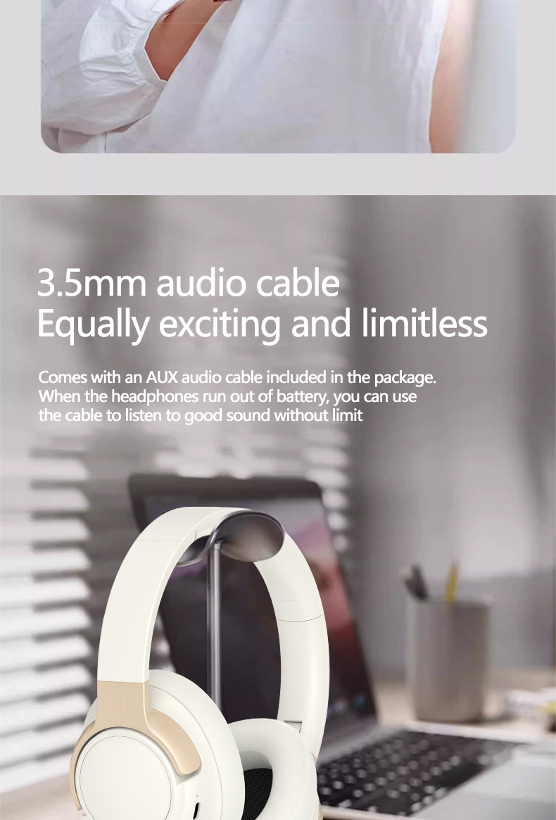 Wireless Over-Ear ANC Active Noise Cancelling Headphones
