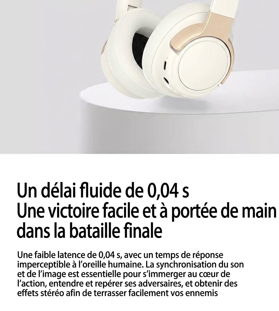 Wireless Over-Ear ANC Active Noise Cancelling Headphones