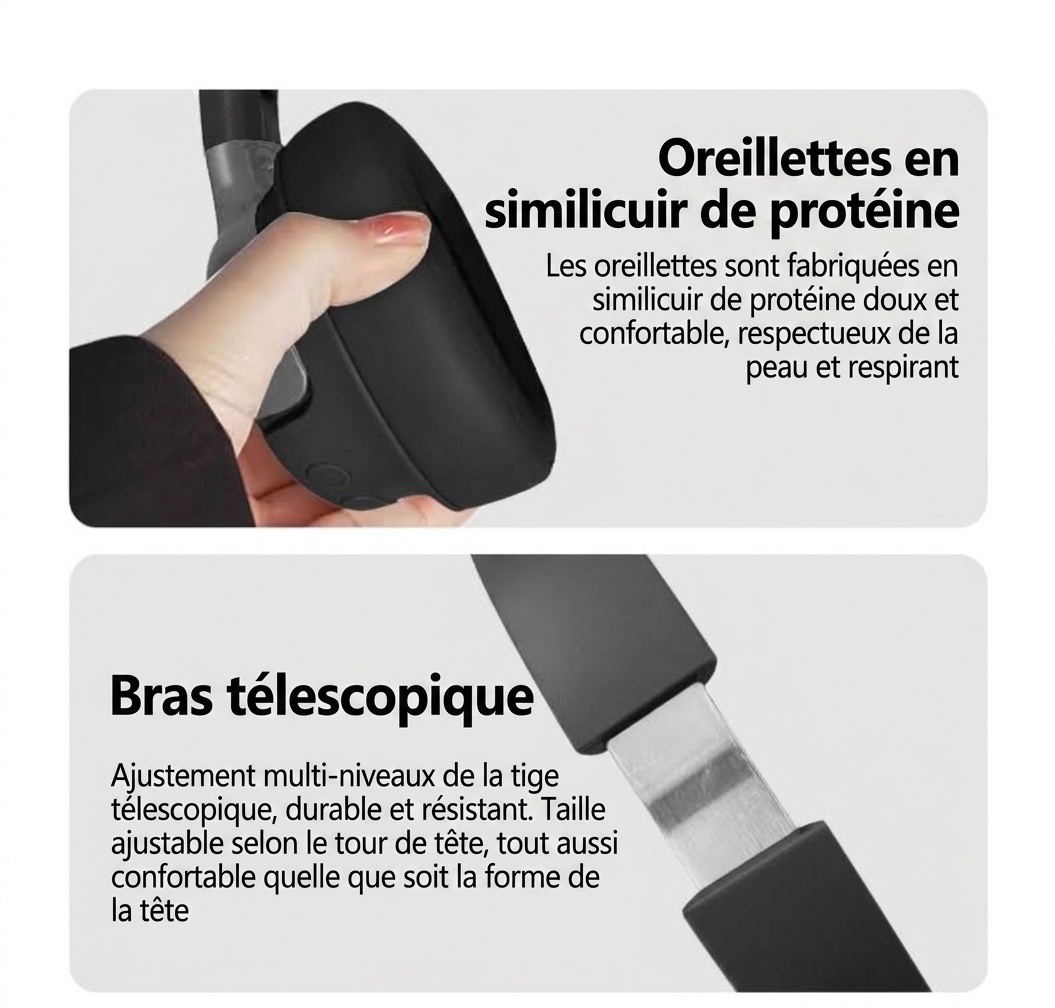 Wireless Over-Ear ANC Active Noise Cancelling Headphones