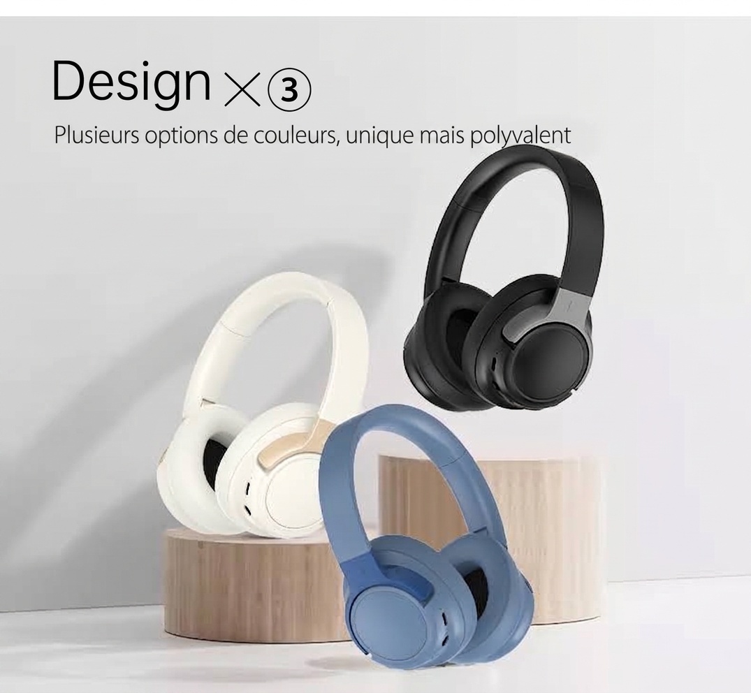 Wireless Over-Ear ANC Active Noise Cancelling Headphones