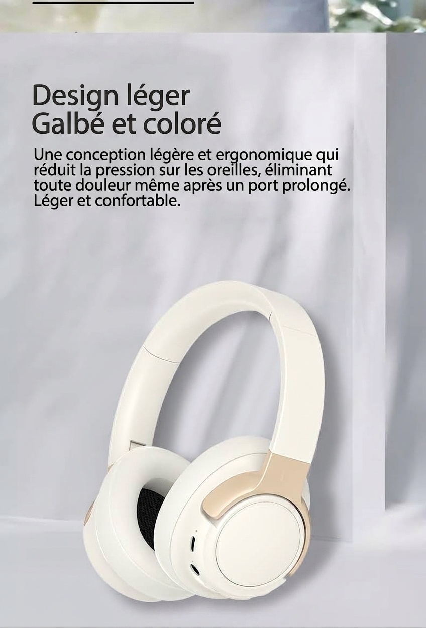 Wireless Over-Ear ANC Active Noise Cancelling Headphones