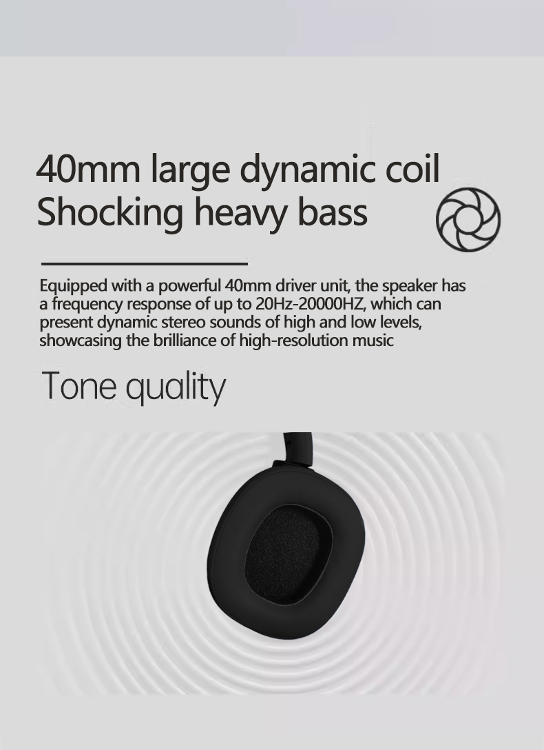 Wireless Over-Ear ANC Active Noise Cancelling Headphones