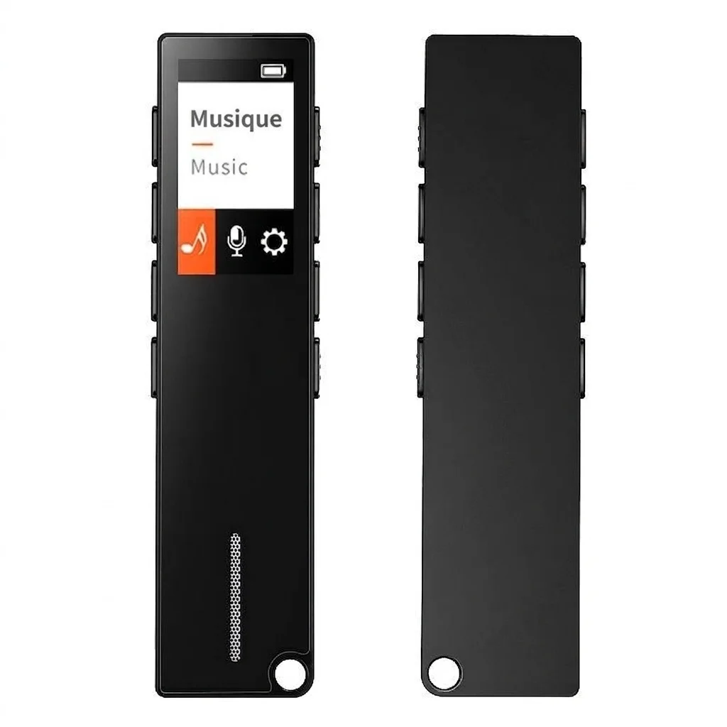 Lecteur MP3 portable avec mémoire interne de 128 Go, connectivité Bluetooth 5.2, son haute fidélité, autonomie de 20 heures, N27 Noir