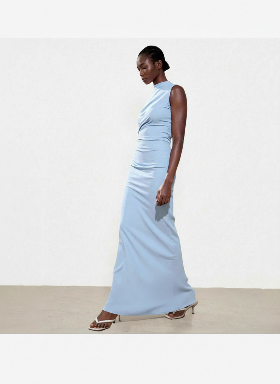 Blue Polyester Party Style Dresses L GWC-00013