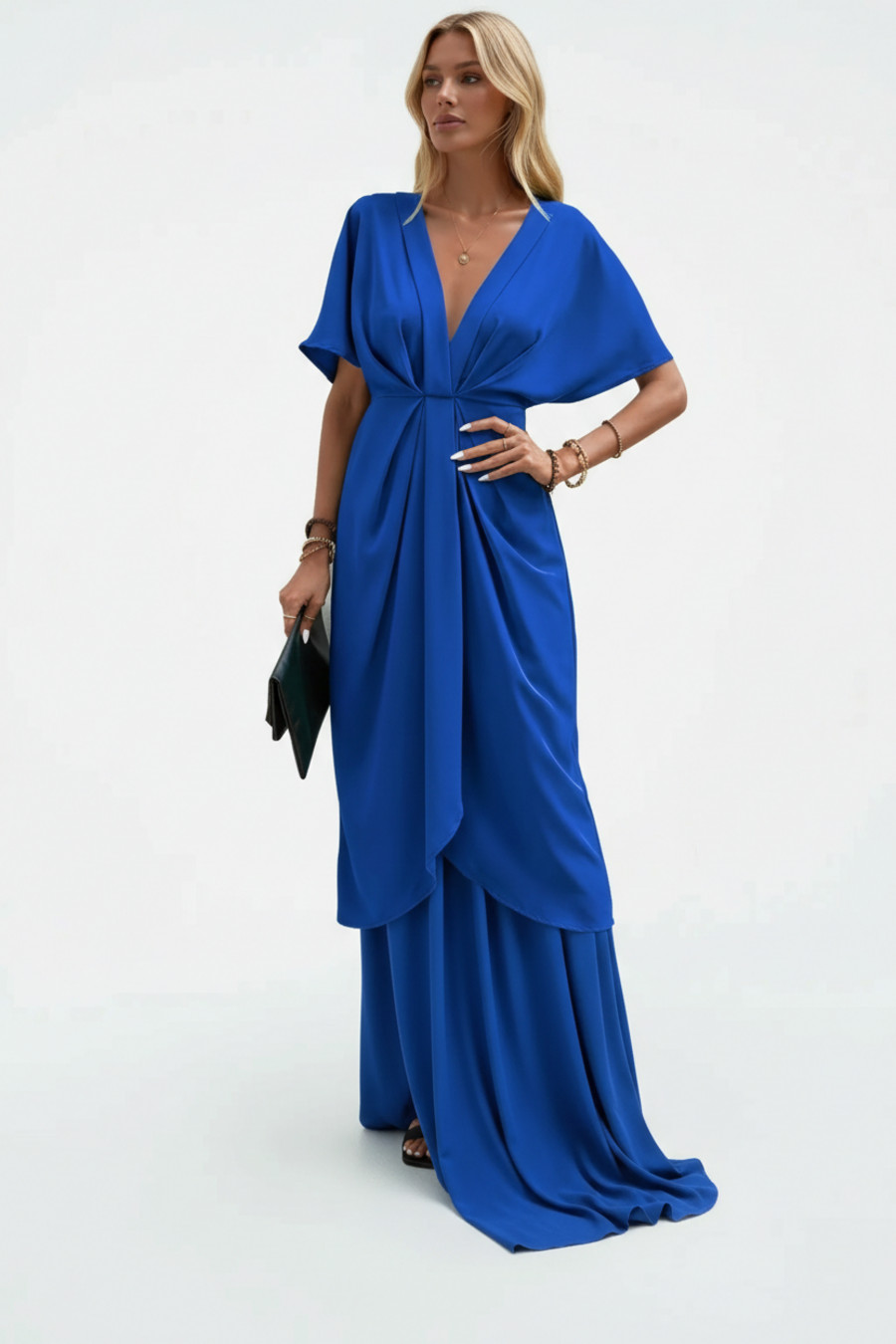 Vestidos de trabajo de poliéster color albaricoque L GWC-00024