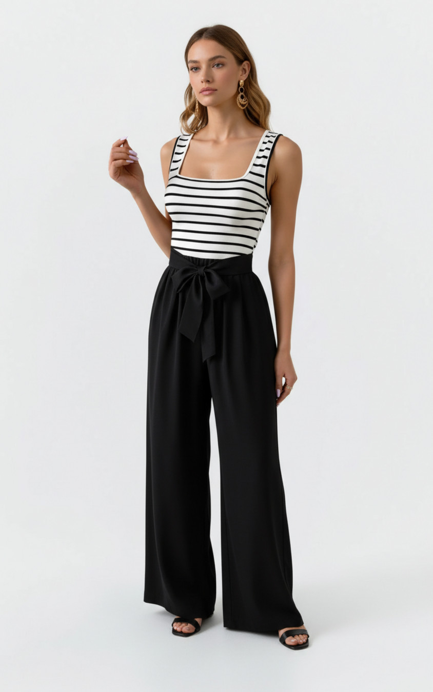 Black Polyester Party Style Jumpsuits L GWC-00003