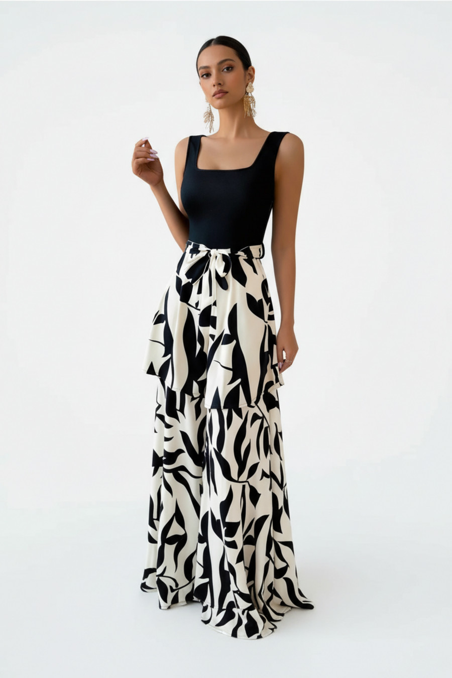 Combinaisons de soirée noires en polyester (fibre de polyester) taille L GWC-00004