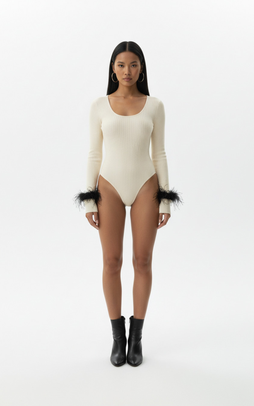 Apricot European cotton-polyester stretch strips with varying grooves Party Style Jumpsuits L GWC-00010