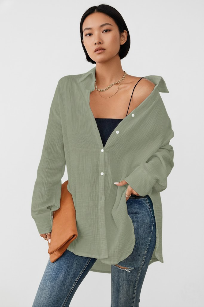 Women's Wear Fashion Casual Long-Sleeve Shirt Jacket GWC-00009