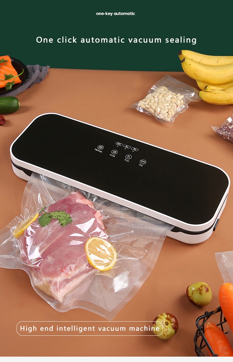 Macchina sottovuoto per uso commerciale e domestico, con forte aspirazione, ideale per la conservazione degli alimenti e il confezionamento di sacchetti.