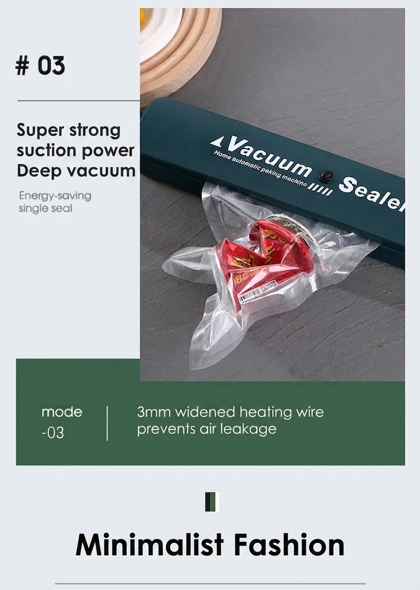 Macchina automatica per sottovuoto, aspirazione potente da 120 kPa, lunghezza di sigillatura 30 cm, funzionamento con un solo pulsante, conservante per alimenti secchi e umidi.