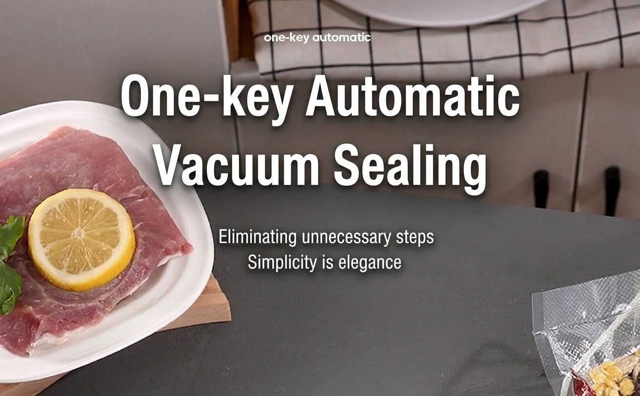 Macchina automatica per sottovuoto, aspirazione potente da 120 kPa, lunghezza di sigillatura 30 cm, funzionamento con un solo pulsante, conservante per alimenti secchi e umidi.