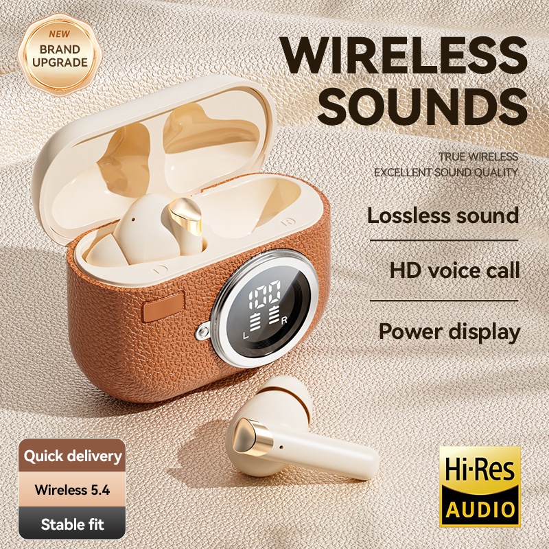 Écouteurs stéréo sans fil True Wireless avec indicateur de charge LED, modèle n° M88