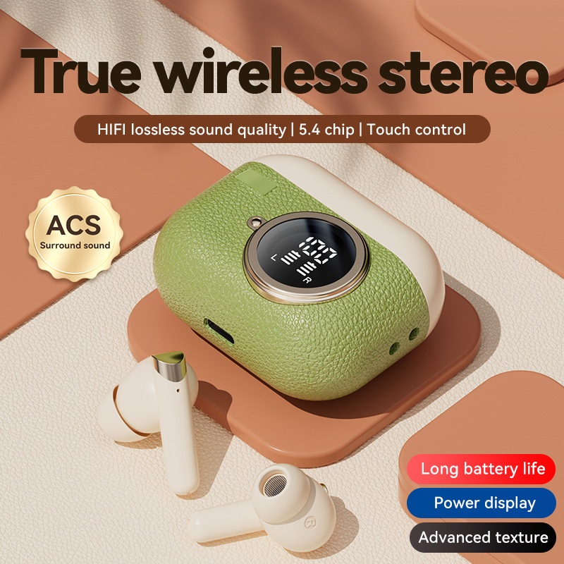 Écouteurs stéréo sans fil True Wireless avec indicateur de charge LED, modèle n° M88