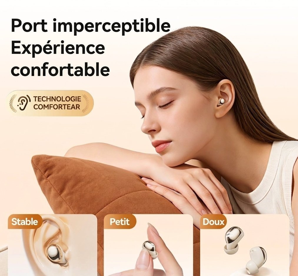Écouteurs sans fil Bluetooth 6.0 avec affichage numérique LED, modèle n° M184