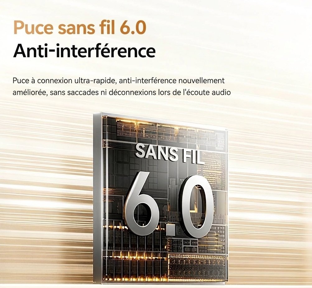 Écouteurs sans fil Bluetooth 6.0 avec affichage numérique LED, modèle n° M184