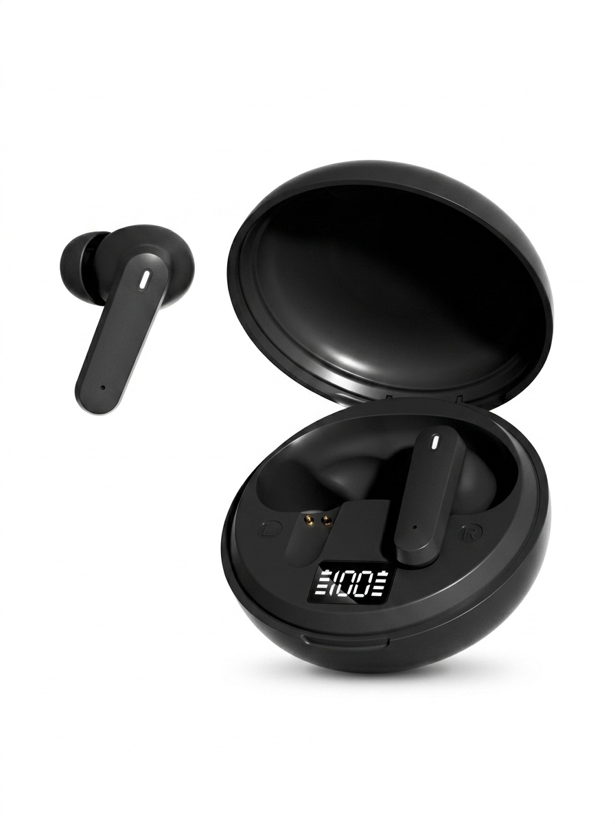 True Wireless Earbuds with LED Battery Display & Bass Boost Model#M164