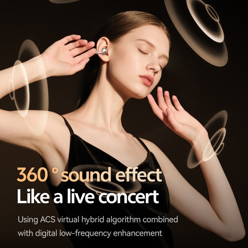 Wireless Open-Ear Bluetooth 5.4 Earbuds with 360 Sound Model#M110