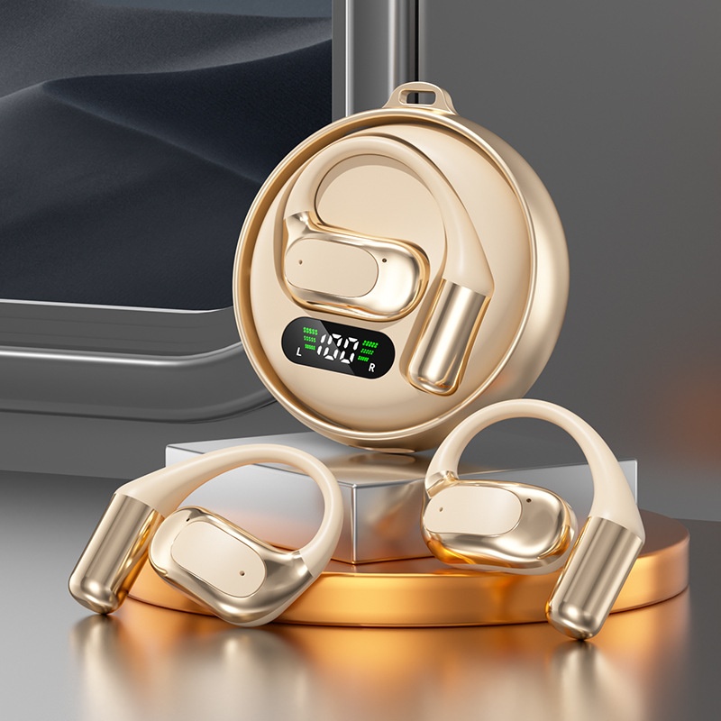 Open-Ear Wireless Bluetooth Earbuds with LED Charging Case Model#M114