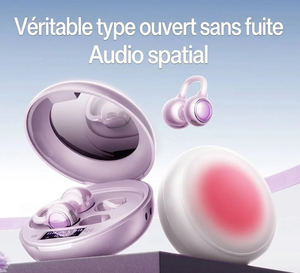 Écouteurs intra-auriculaires sans fil à autonomie ouverte avec 28 h d'autonomie, modèle n° M156