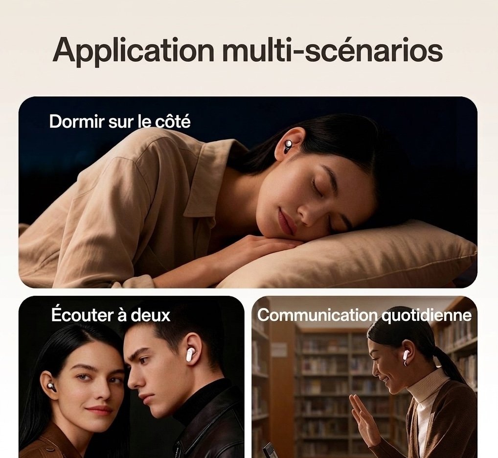 Écouteurs sans fil Mini Bean - Casque Bluetooth double usage Modèle n° M166