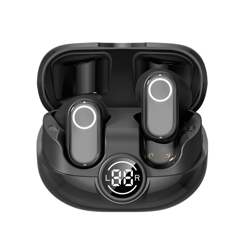 Écouteurs sans fil à conduction aérienne avec indicateur de batterie LED, modèle n° M89
