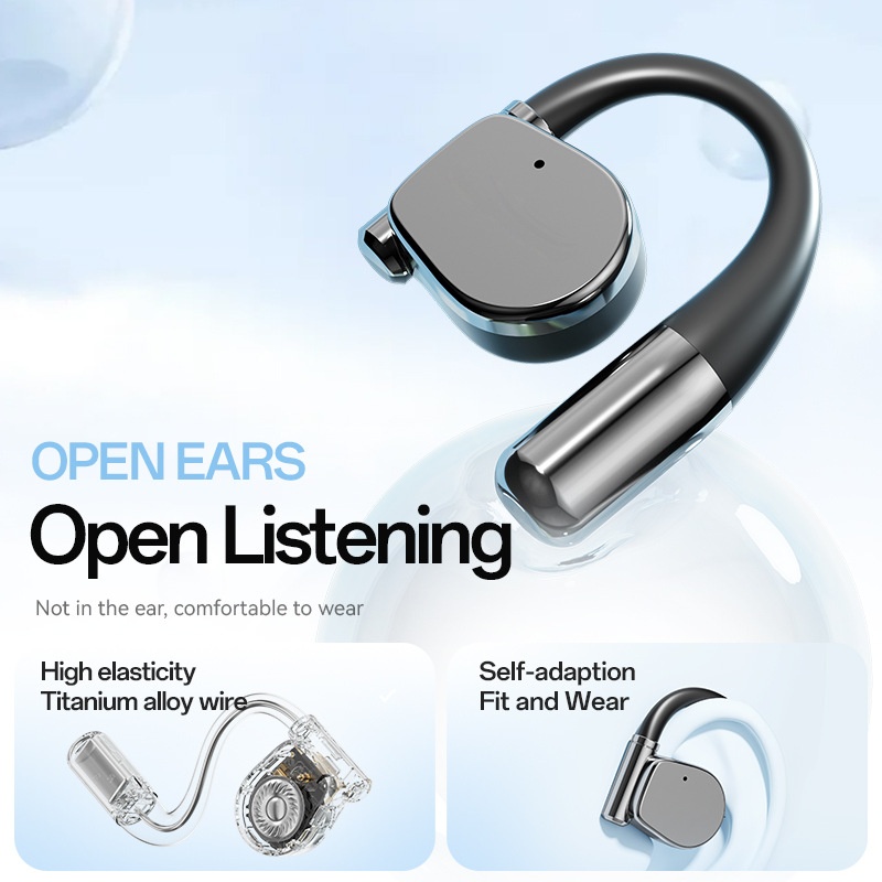 Wireless Open-Ear TWS Earbuds with LED Battery Display Model#M111