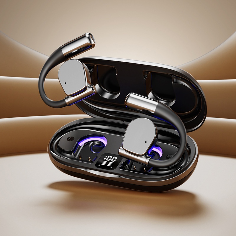 Wireless Open-Ear TWS Earbuds with LED Battery Display Model#M111